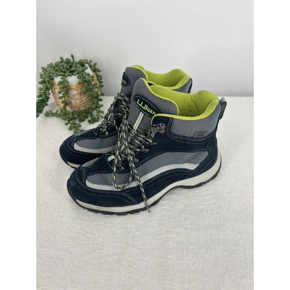 L.L. Bean Tek 2.5 Snow Sneakers Womens‎ 7 Blue Green Waterproof Insulated Boots